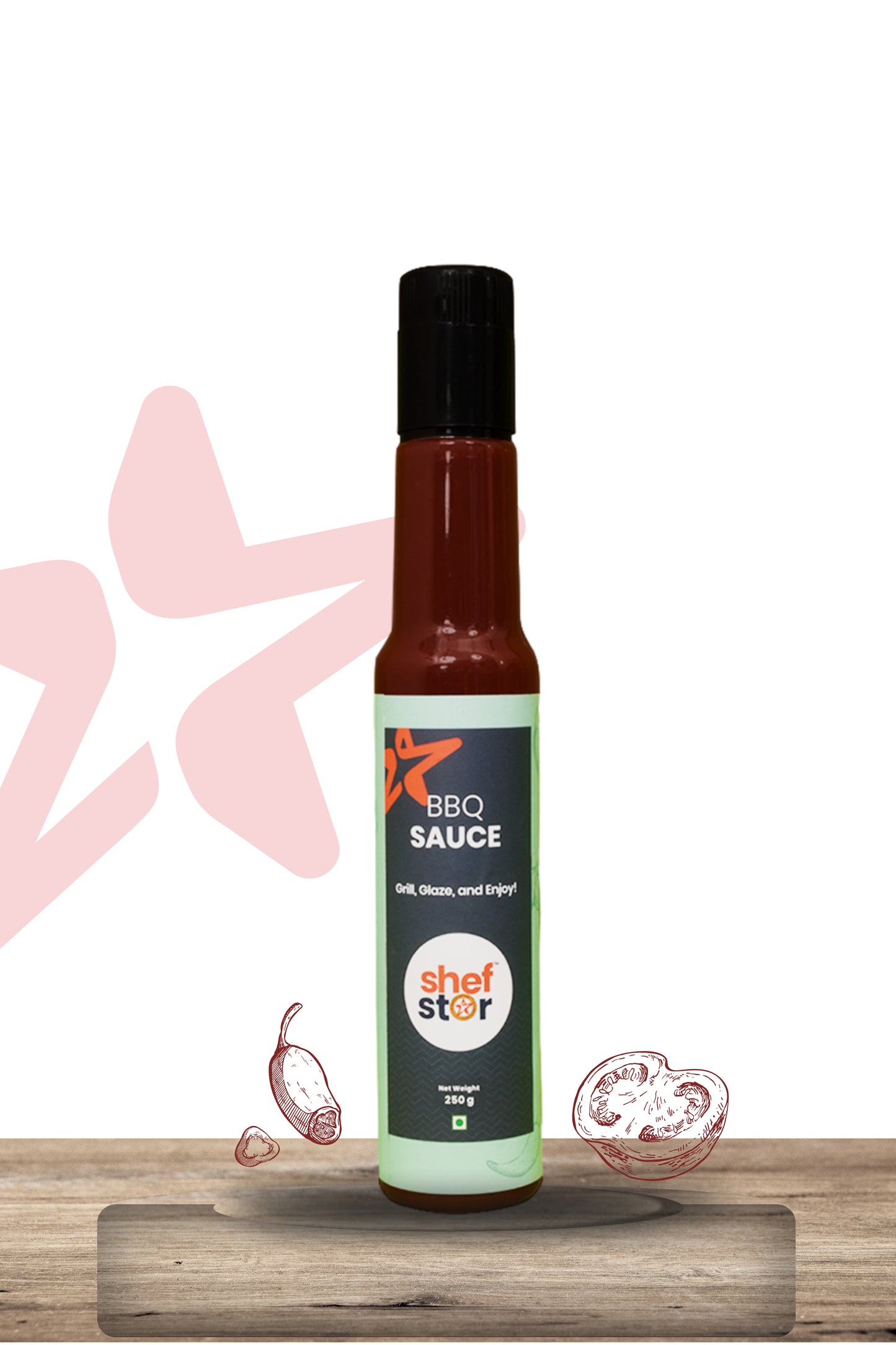 BBQ Sauce by Shef Star Foods - Dip it. Spread it. Cook it.